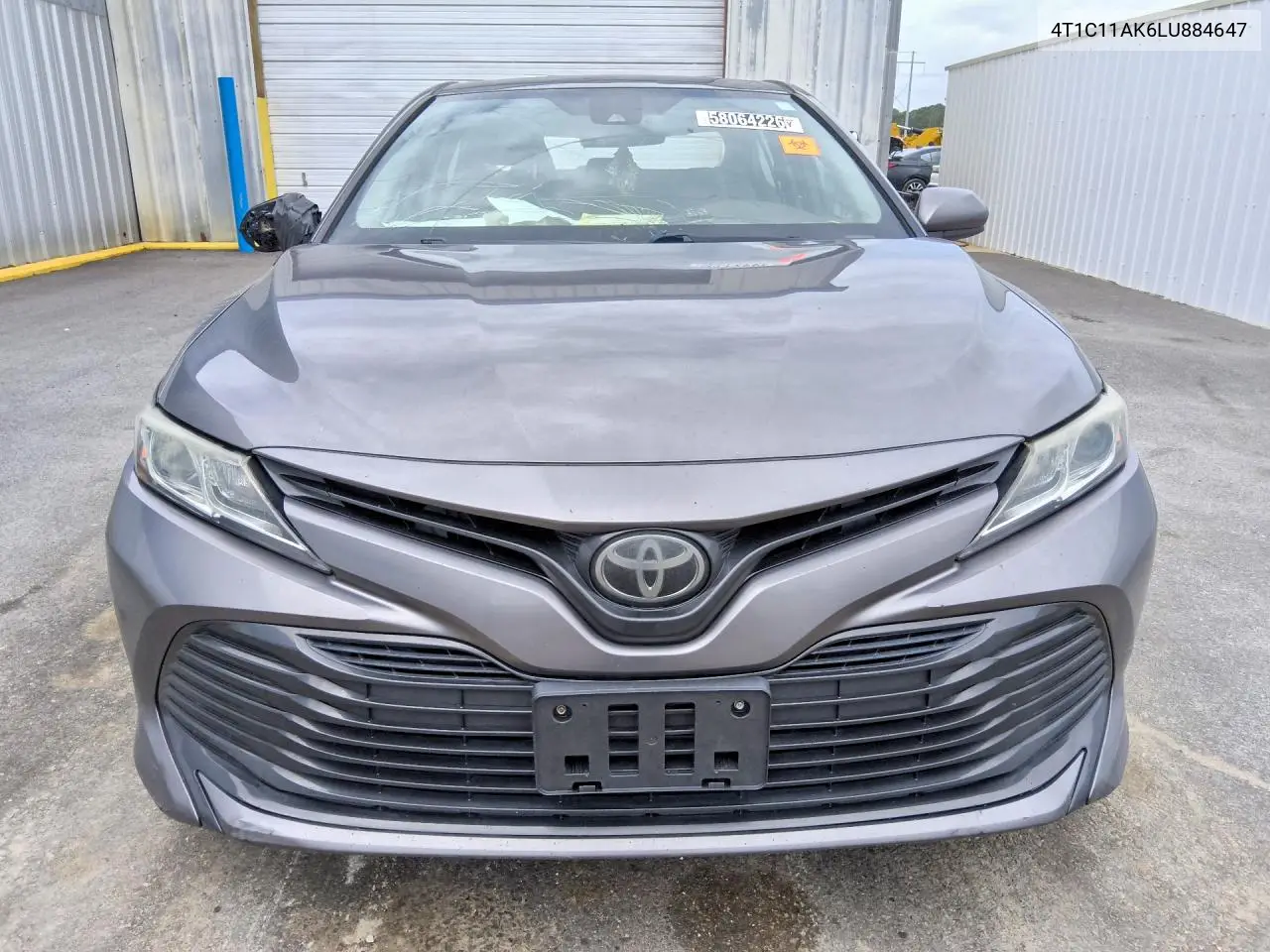 2020 Toyota Camry Le VIN: 4T1C11AK6LU884647 Lot: 58064226