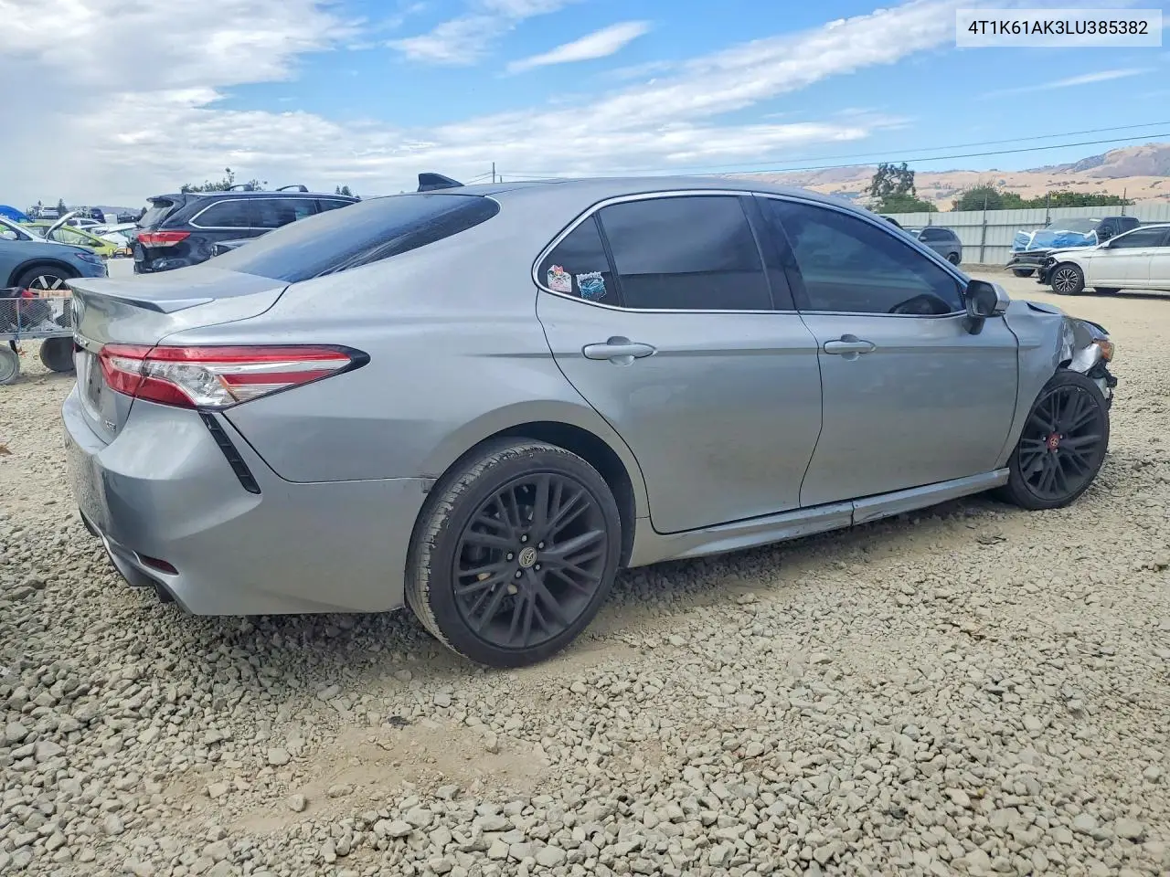 2020 Toyota Camry Xse VIN: 4T1K61AK3LU385382 Lot: 61778806