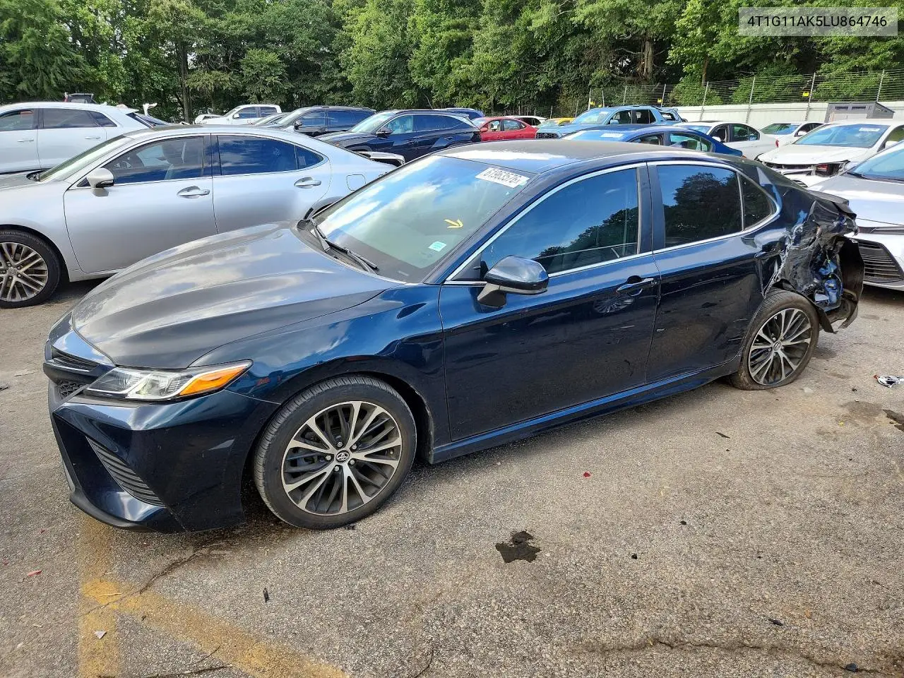 2020 Toyota Camry Se VIN: 4T1G11AK5LU864746 Lot: 61963576