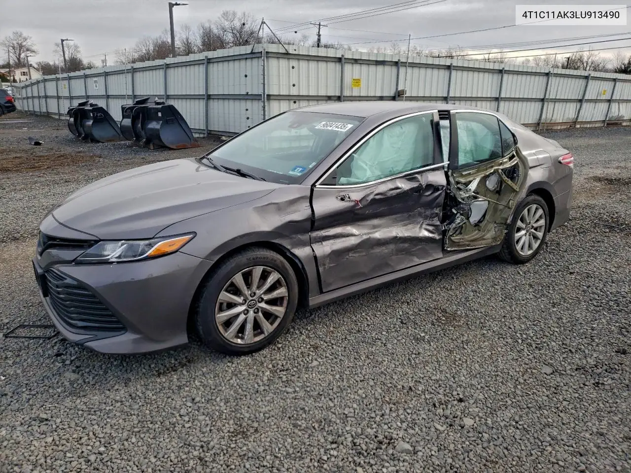 4T1C11AK3LU913490 2020 Toyota Camry Le