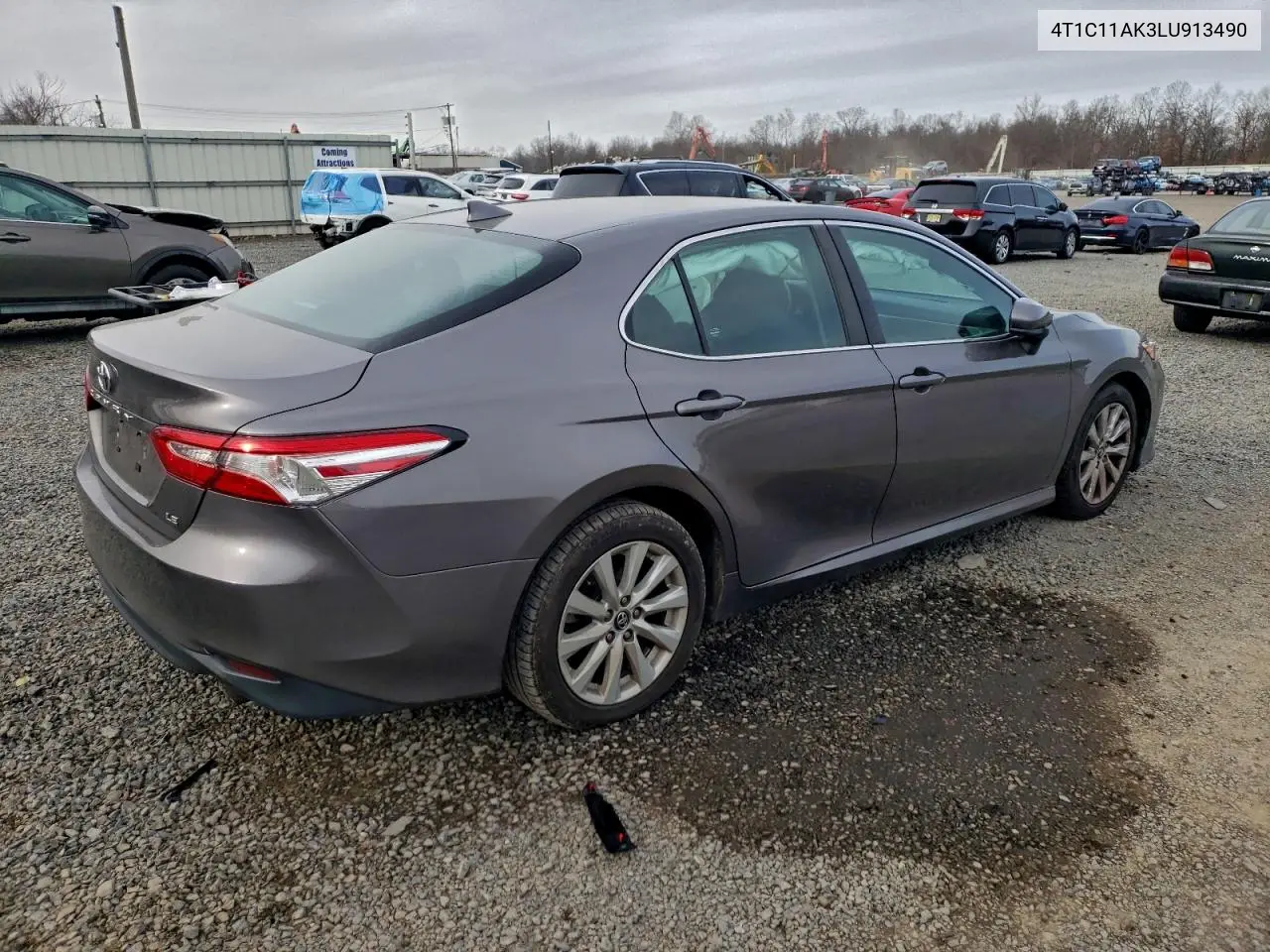 4T1C11AK3LU913490 2020 Toyota Camry Le