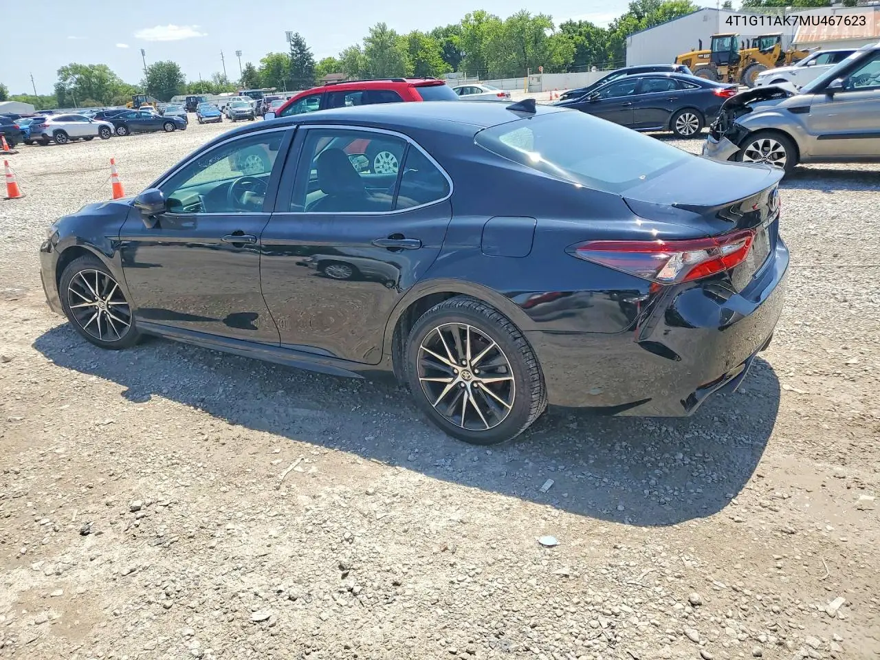 2021 Toyota Camry Se VIN: 4T1G11AK7MU467623 Lot: 57432476