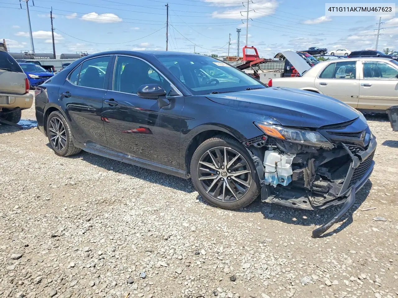 2021 Toyota Camry Se VIN: 4T1G11AK7MU467623 Lot: 57432476