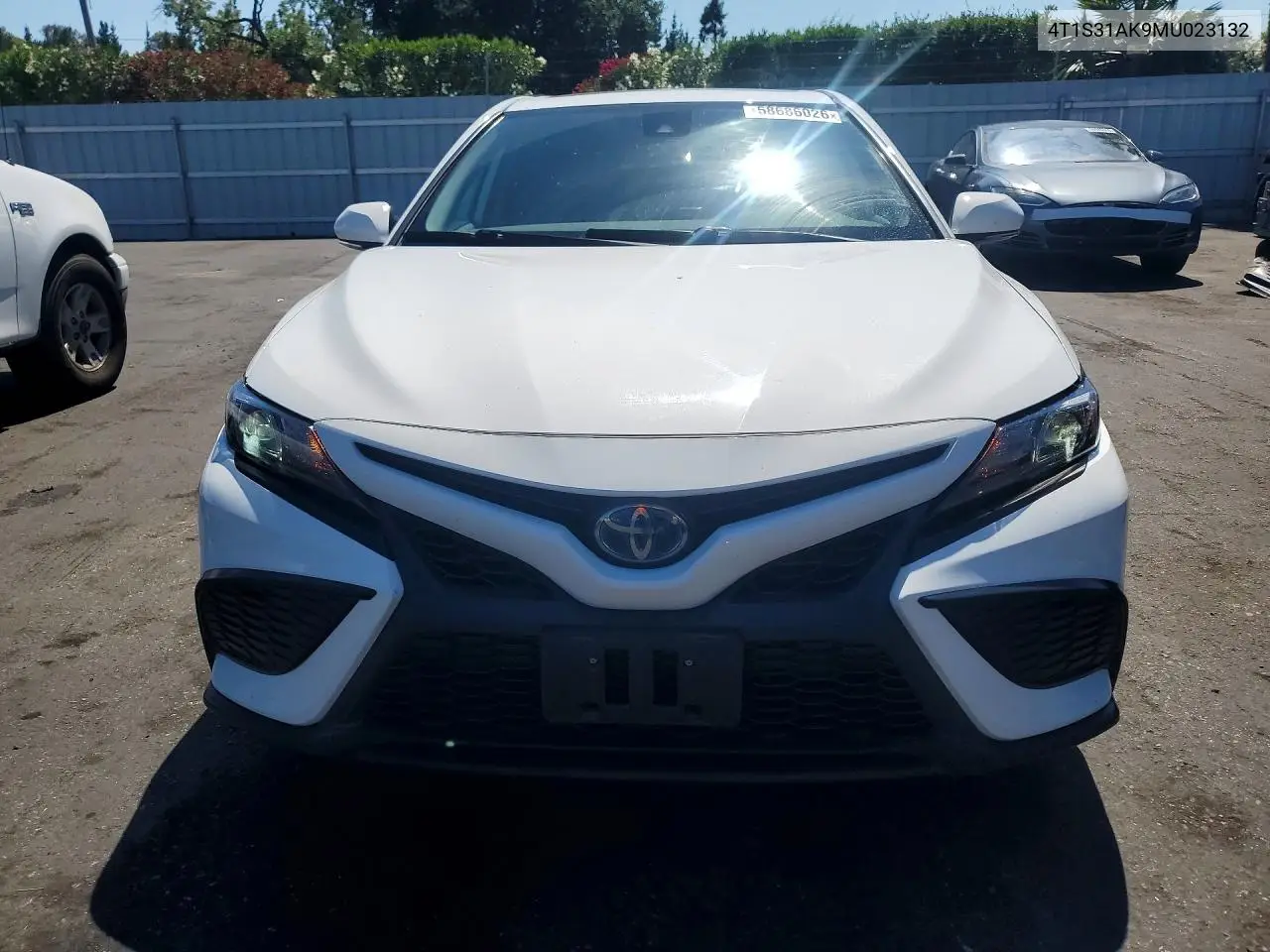 2021 Toyota Camry Se VIN: 4T1S31AK9MU023132 Lot: 58686026