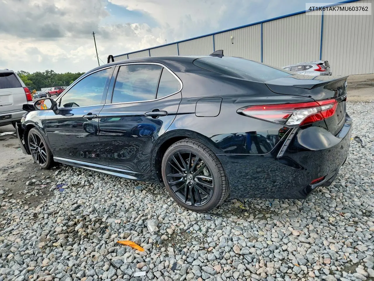 2021 Toyota Camry Xse VIN: 4T1K61AK7MU603762 Lot: 58701686