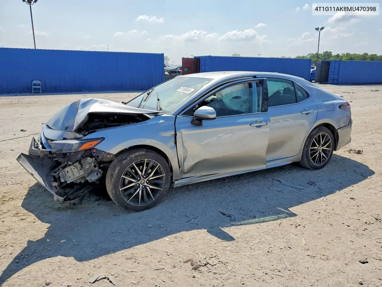 2021 Toyota Camry Se VIN: 4T1G11AK8MU470398 Lot: 61108546