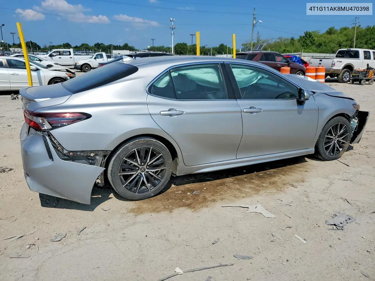 2021 Toyota Camry Se VIN: 4T1G11AK8MU470398 Lot: 61108546