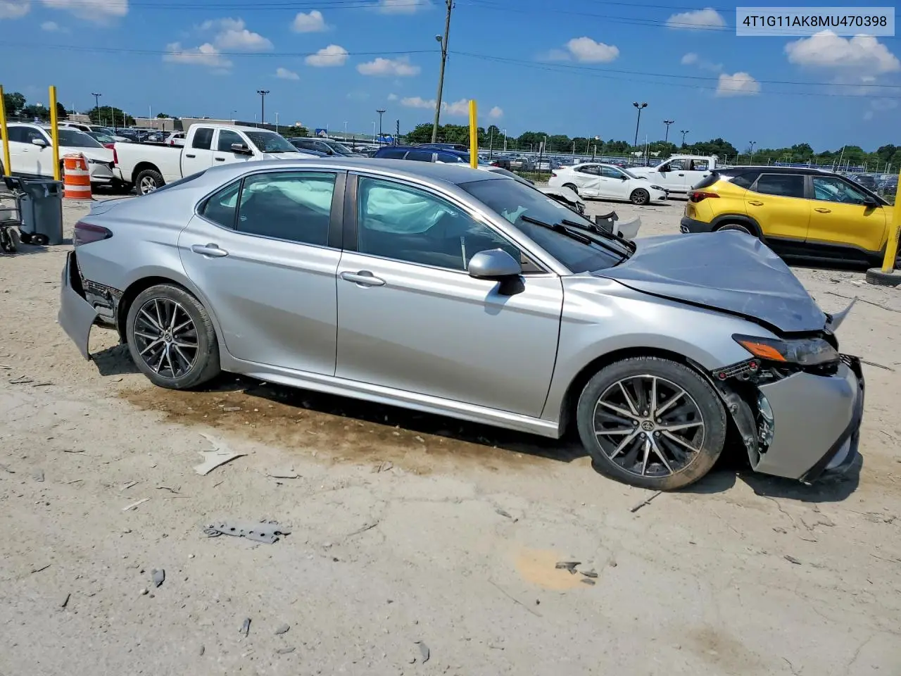 2021 Toyota Camry Se VIN: 4T1G11AK8MU470398 Lot: 61108546