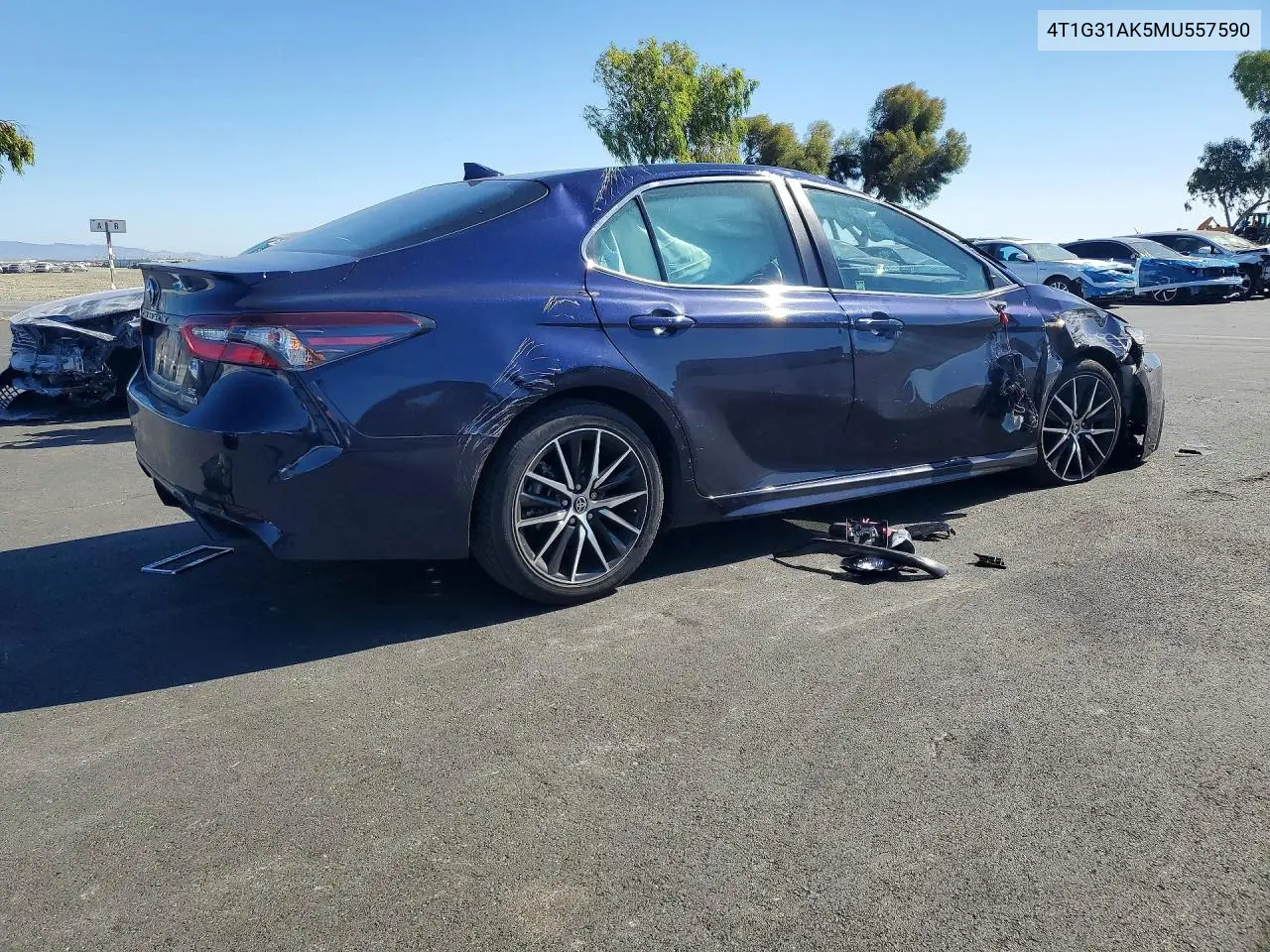 2021 Toyota Camry Se VIN: 4T1G31AK5MU557590 Lot: 61168276