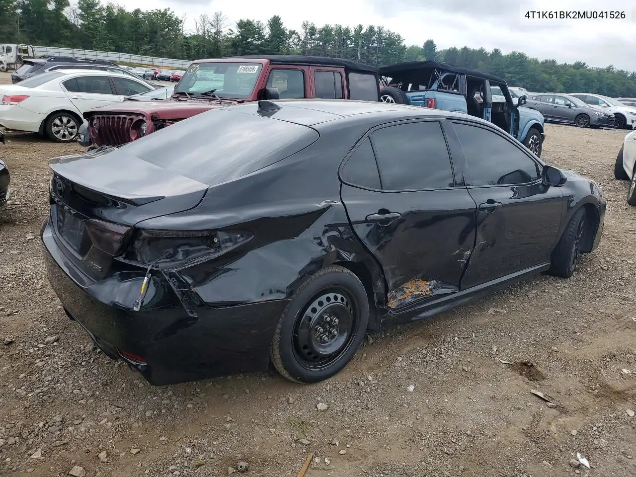 2021 Toyota Camry Xse VIN: 4T1K61BK2MU041526 Lot: 61733226