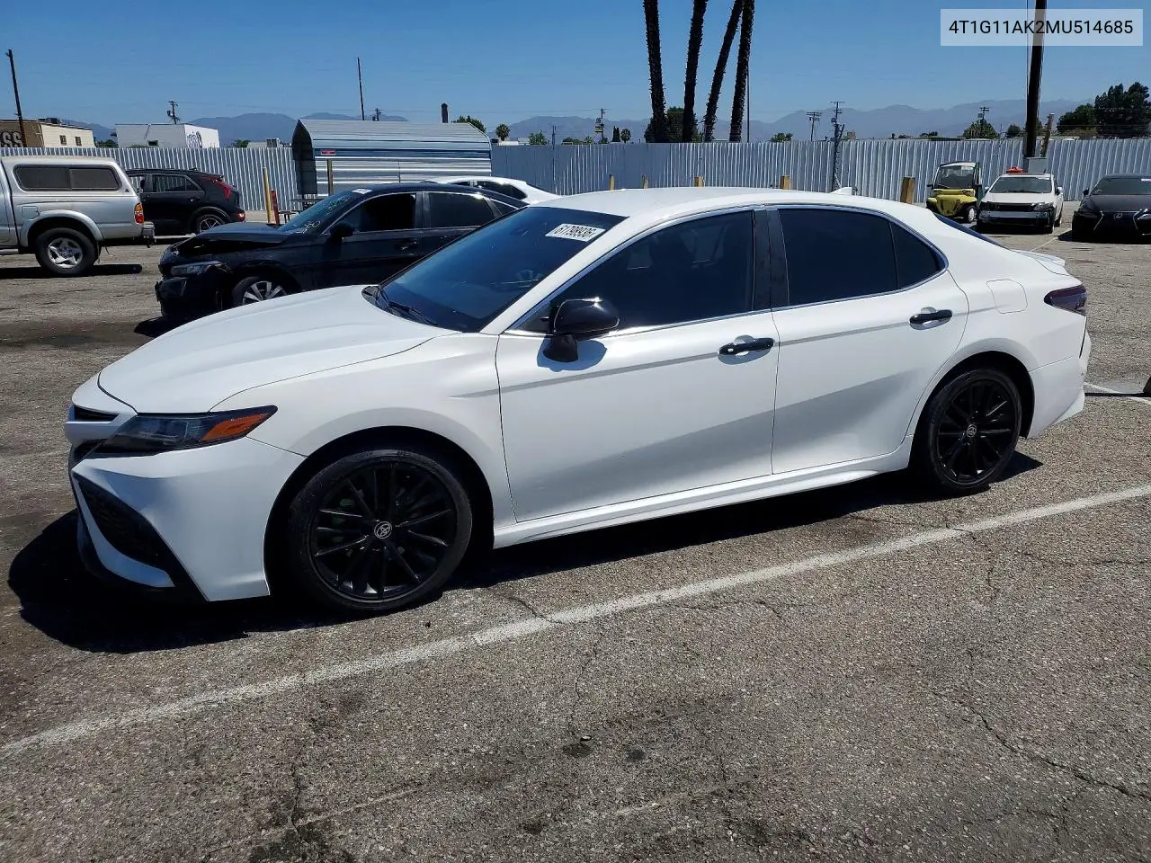 2021 Toyota Camry Se VIN: 4T1G11AK2MU514685 Lot: 61798936