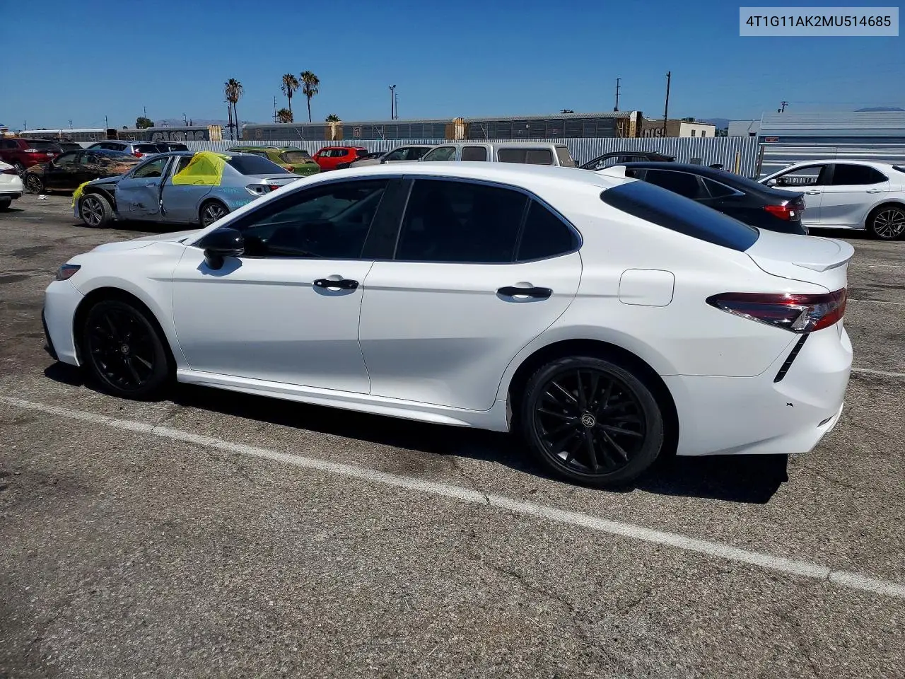 2021 Toyota Camry Se VIN: 4T1G11AK2MU514685 Lot: 61798936