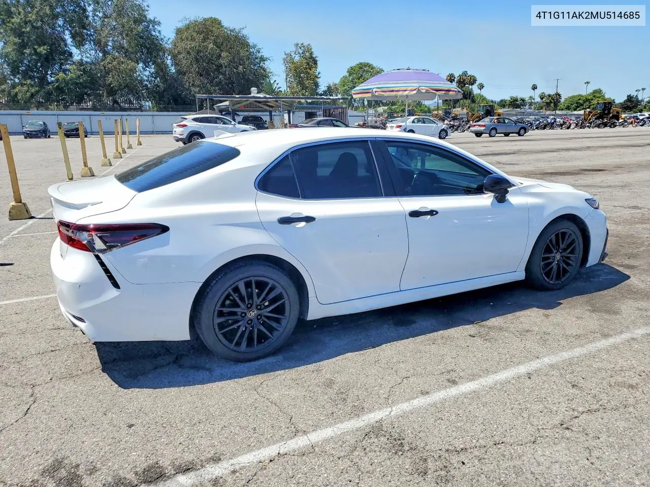 2021 Toyota Camry Se VIN: 4T1G11AK2MU514685 Lot: 61798936