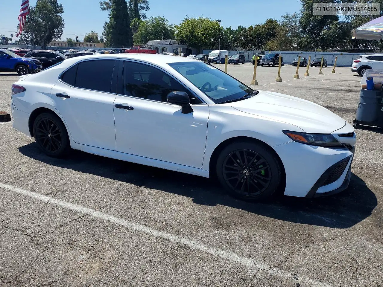 2021 Toyota Camry Se VIN: 4T1G11AK2MU514685 Lot: 61798936
