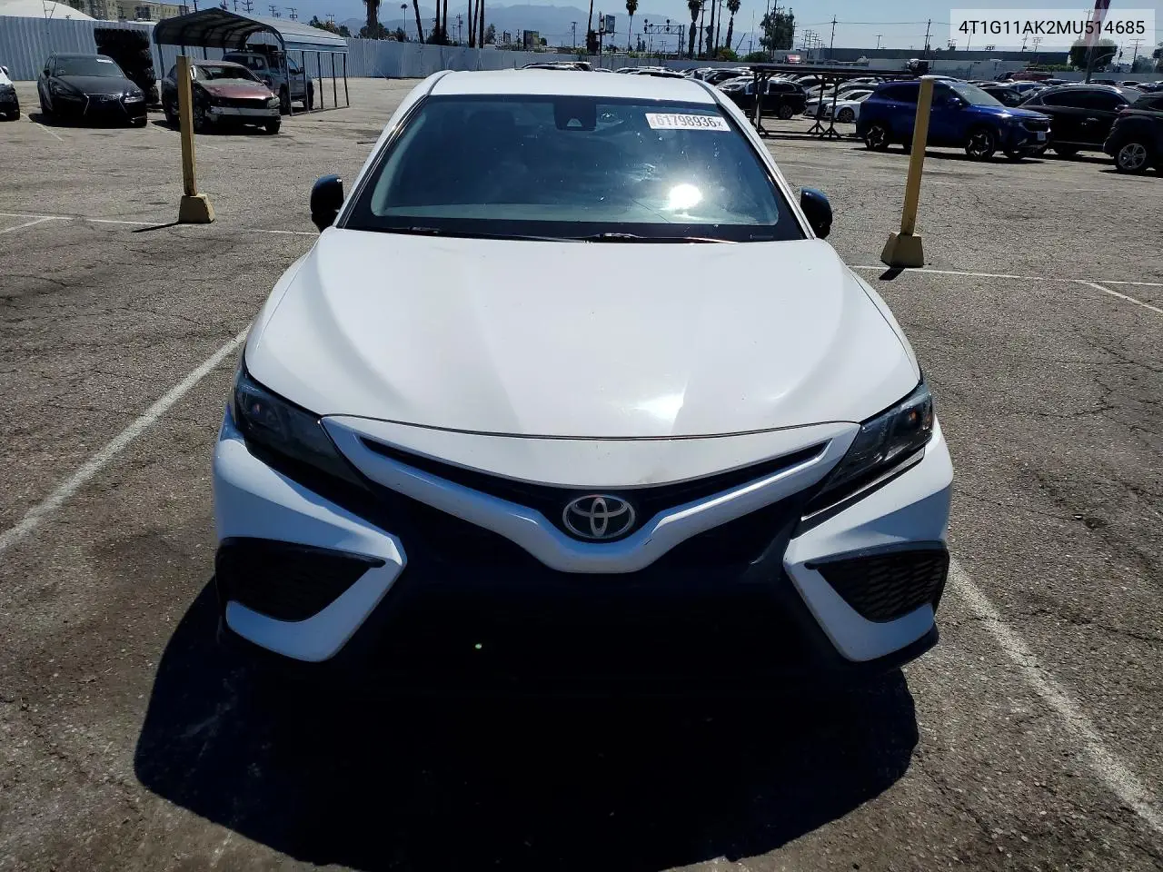 2021 Toyota Camry Se VIN: 4T1G11AK2MU514685 Lot: 61798936