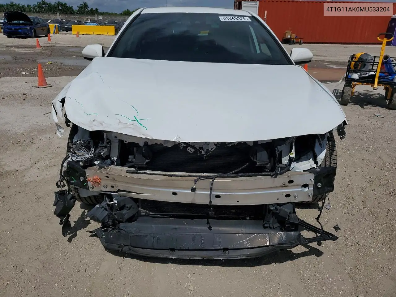 2021 Toyota Camry Se VIN: 4T1G11AK0MU533204 Lot: 61849026