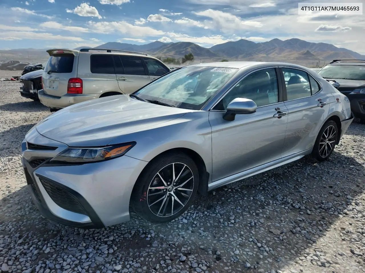 4T1G11AK7MU465693 2021 Toyota Camry Se