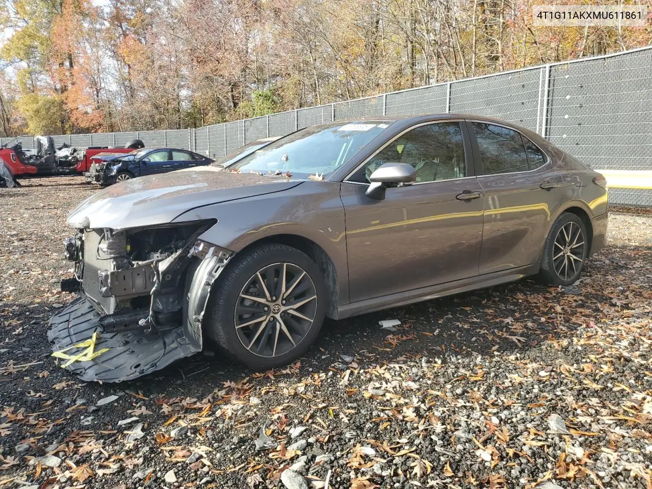 4T1G11AKXMU611861 2021 Toyota Camry Se