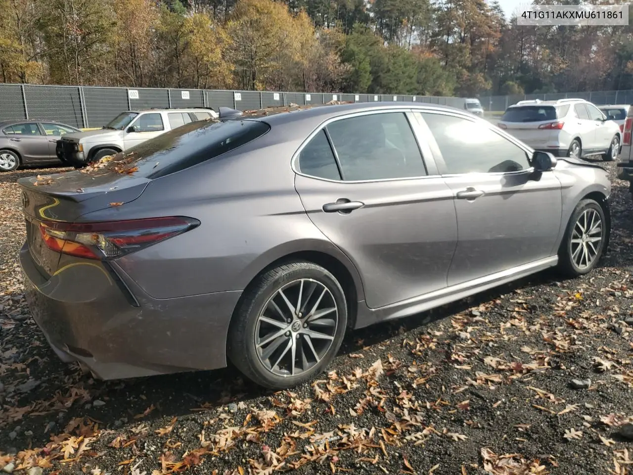 4T1G11AKXMU611861 2021 Toyota Camry Se