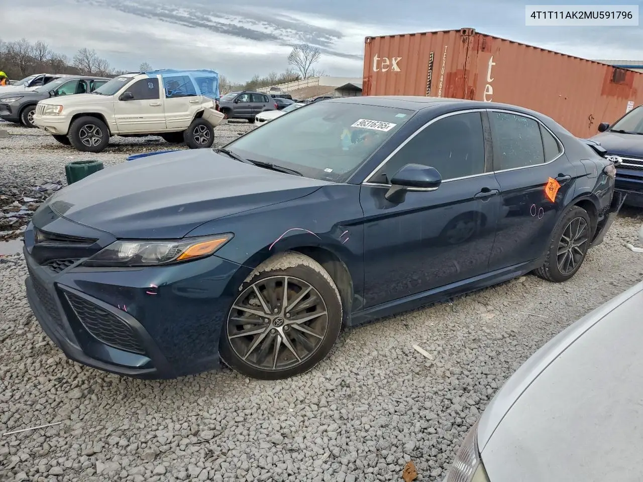 4T1T11AK2MU591796 2021 Toyota Camry Se