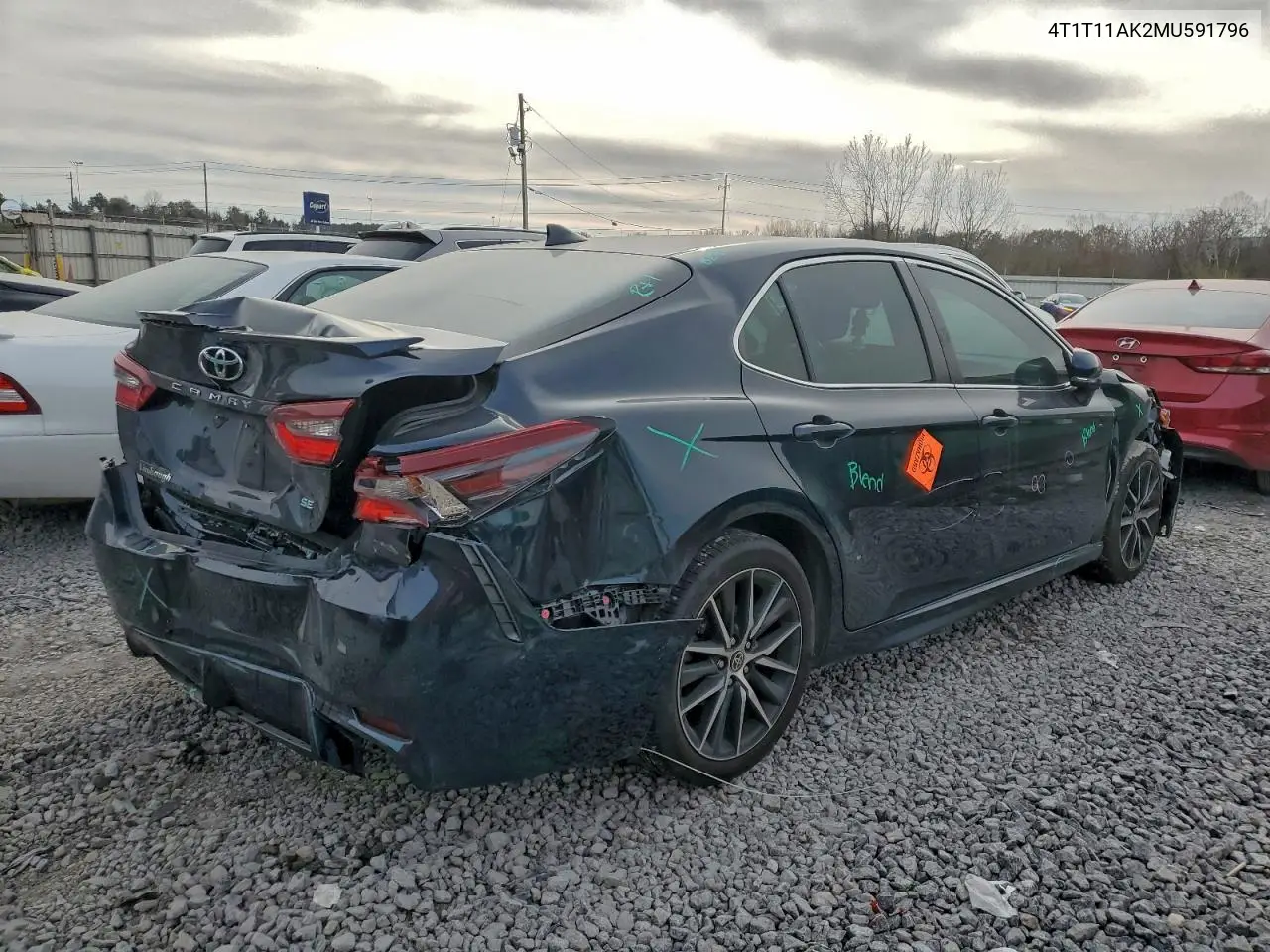 4T1T11AK2MU591796 2021 Toyota Camry Se