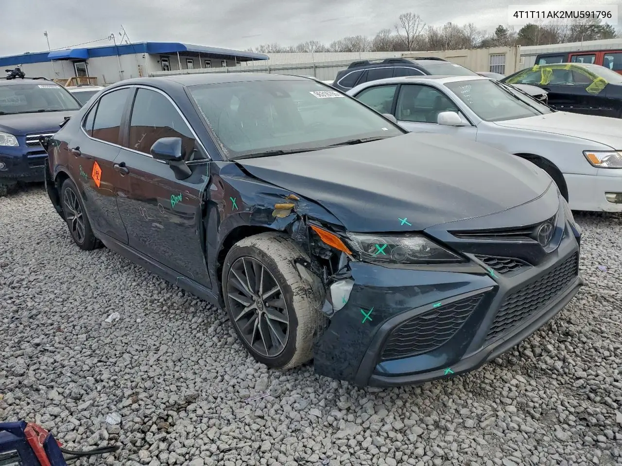 4T1T11AK2MU591796 2021 Toyota Camry Se