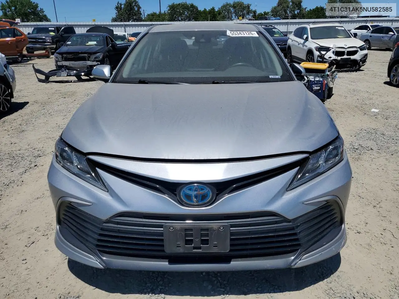 2022 Toyota Camry Le VIN: 4T1C31AK5NU582585 Lot: 55343126