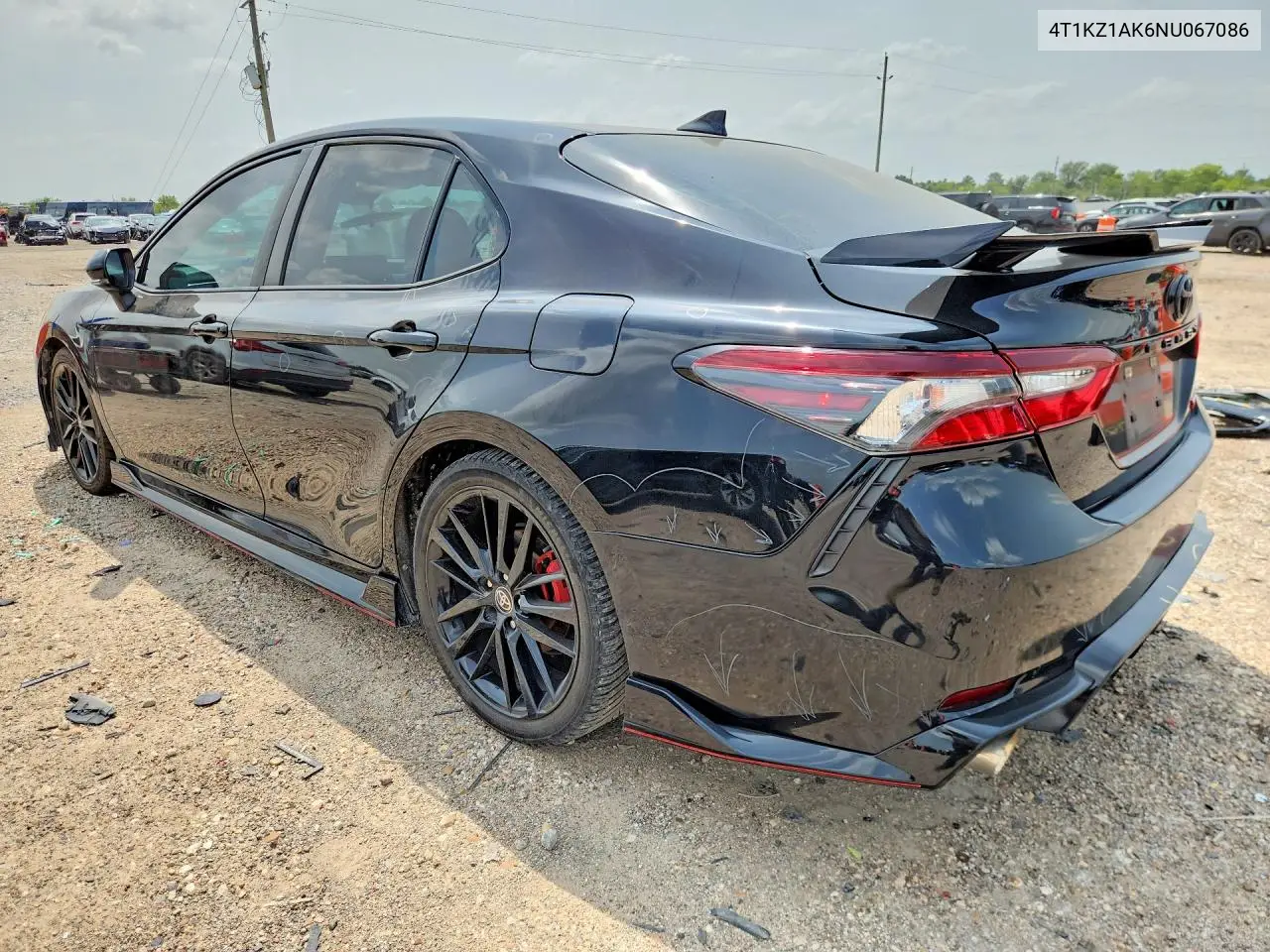 2022 Toyota Camry Trd VIN: 4T1KZ1AK6NU067086 Lot: 57592916