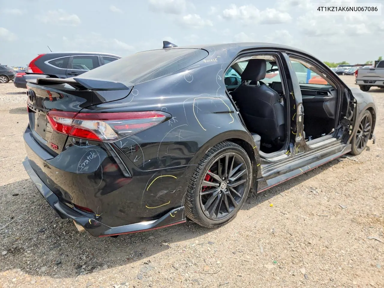 2022 Toyota Camry Trd VIN: 4T1KZ1AK6NU067086 Lot: 57592916