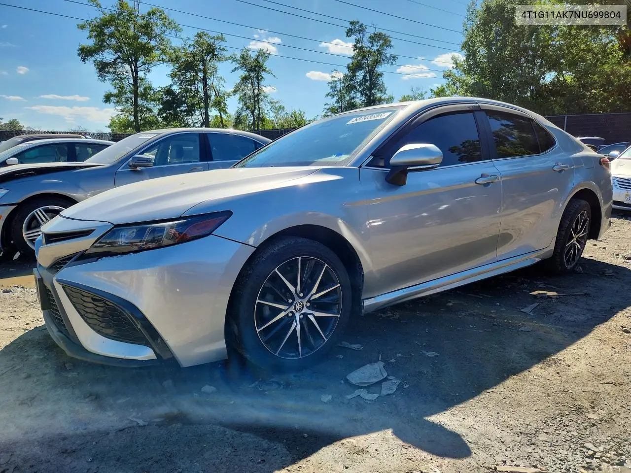 2022 Toyota Camry Se VIN: 4T1G11AK7NU699804 Lot: 58743596