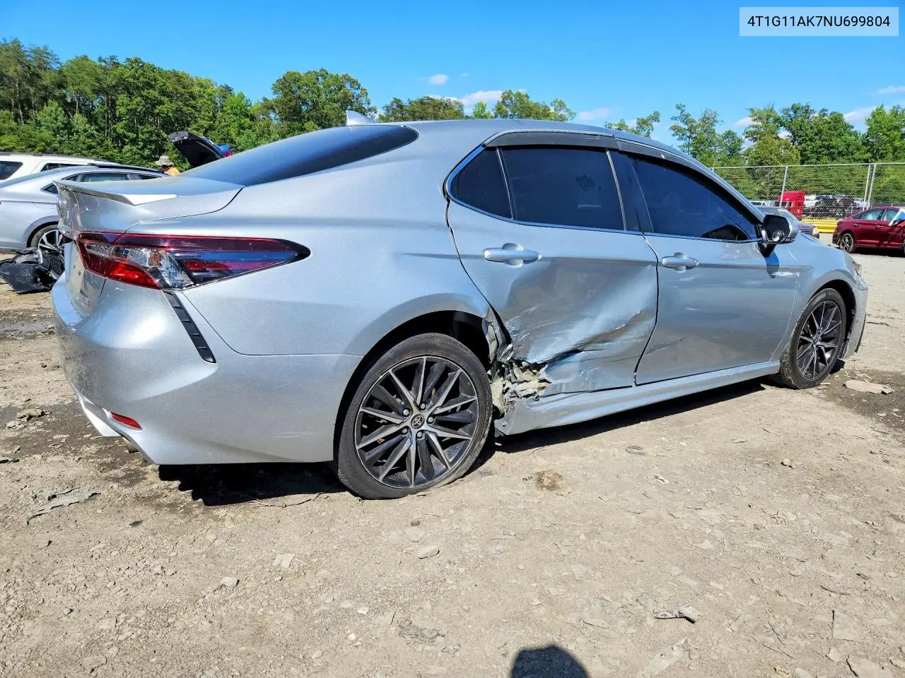 2022 Toyota Camry Se VIN: 4T1G11AK7NU699804 Lot: 58743596