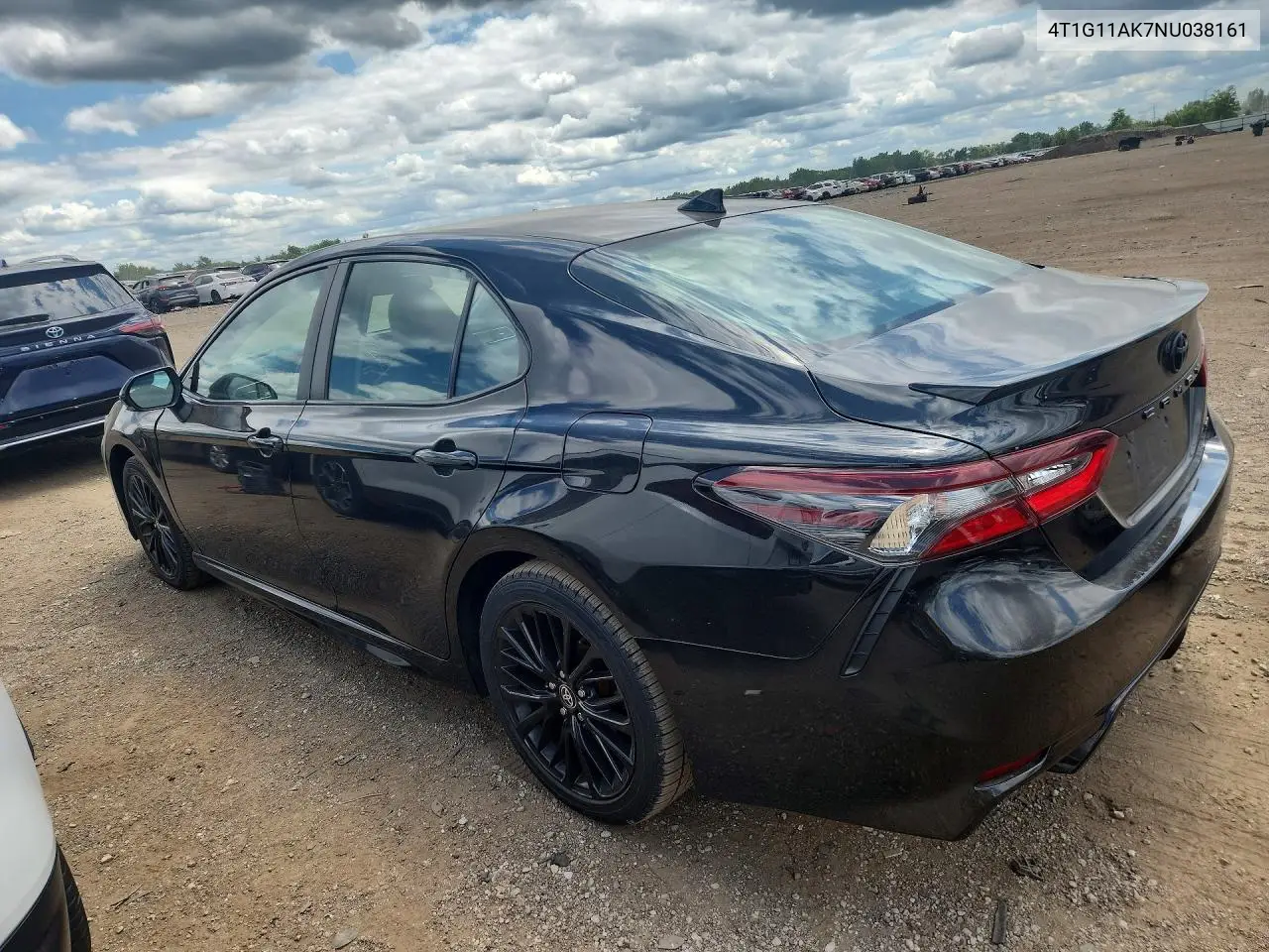 2022 Toyota Camry Se Nightshade VIN: 4T1G11AK7NU038161 Lot: 60886756