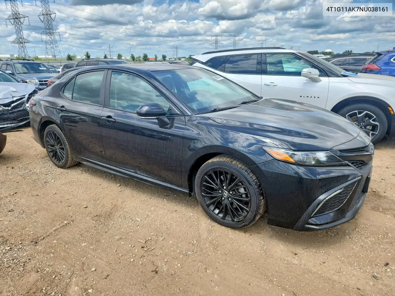 2022 Toyota Camry Se Nightshade VIN: 4T1G11AK7NU038161 Lot: 60886756