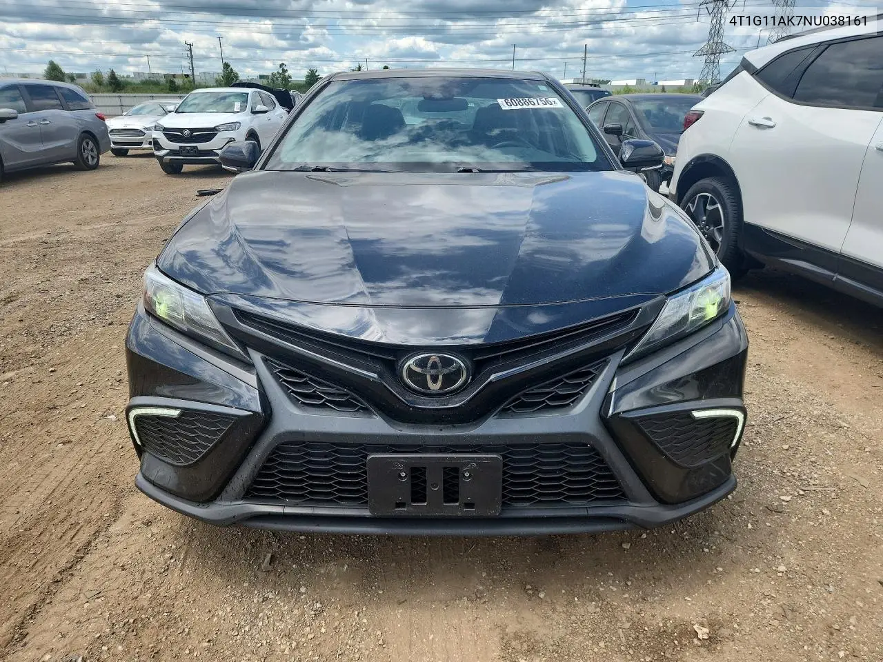 2022 Toyota Camry Se Nightshade VIN: 4T1G11AK7NU038161 Lot: 60886756