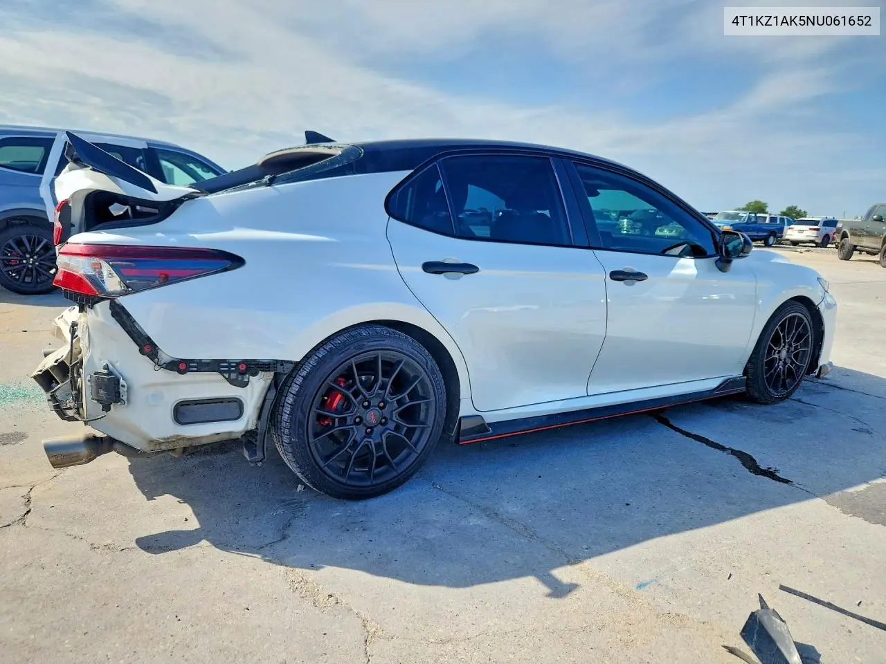 2022 Toyota Camry Trd VIN: 4T1KZ1AK5NU061652 Lot: 61307186