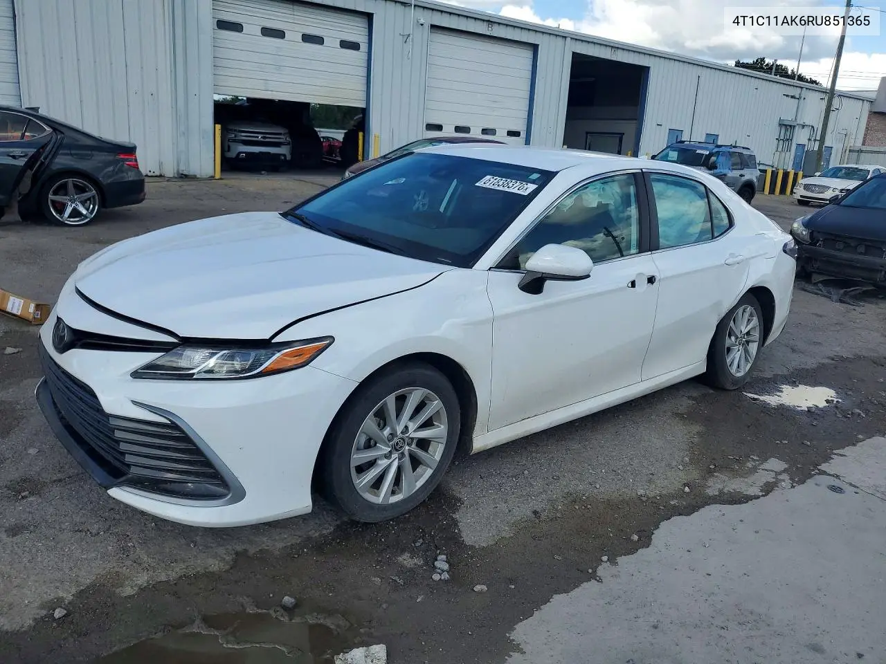 2024 Toyt Camry Le VIN: 4T1C11AK6RU851365 Lot: 61838376