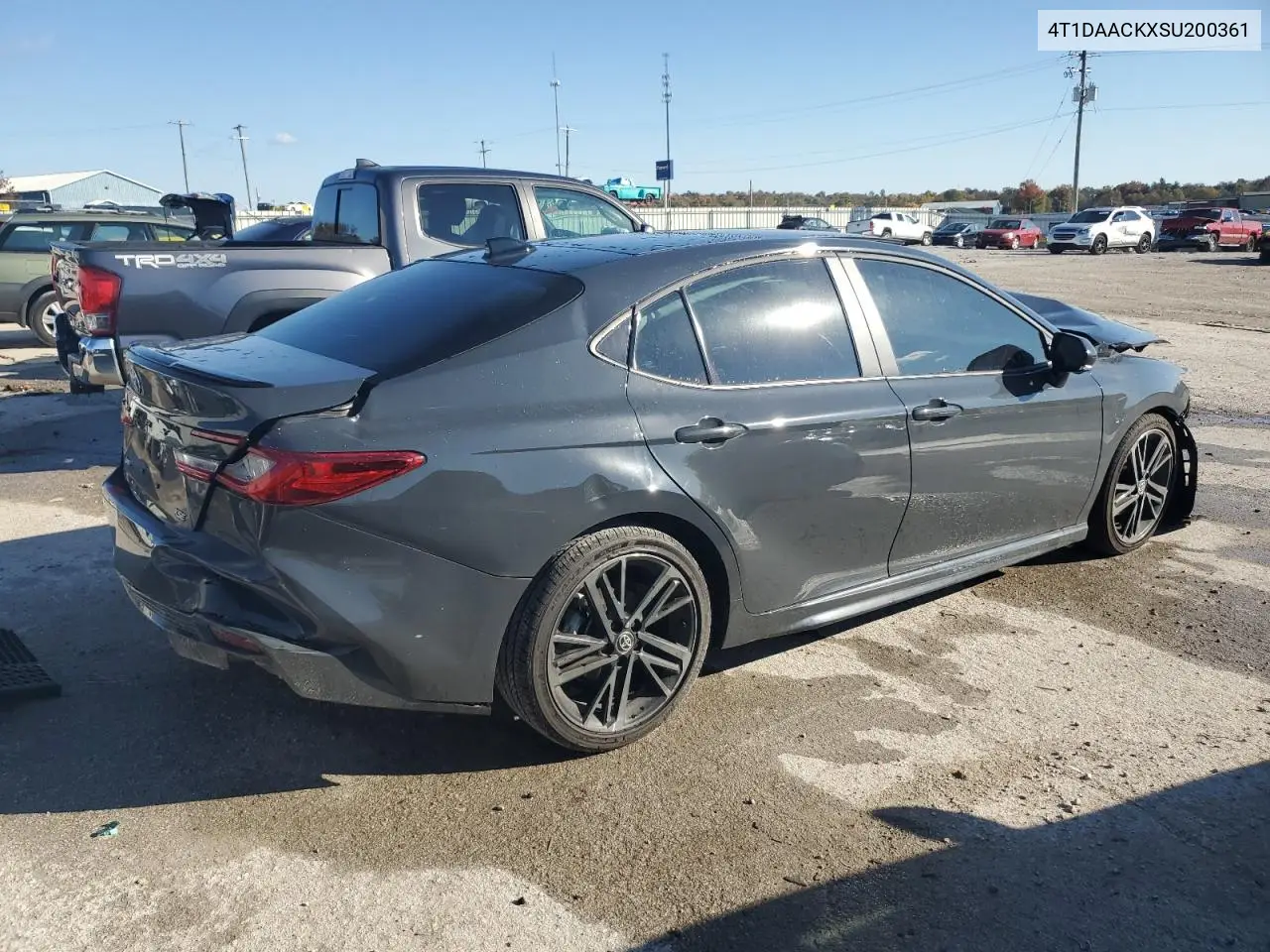4T1DAACKXSU200361 2025 Toyota Camry Xse