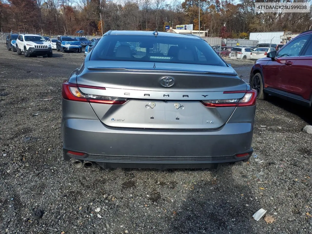 4T1DAACK2SU599038 2025 Toyota Camry Xse