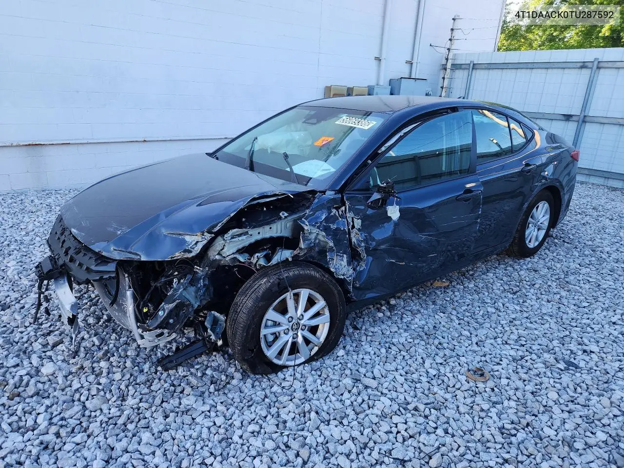 2026 Toyota Camry Le VIN: 4T1DAACK0TU287592 Lot: 56069386
