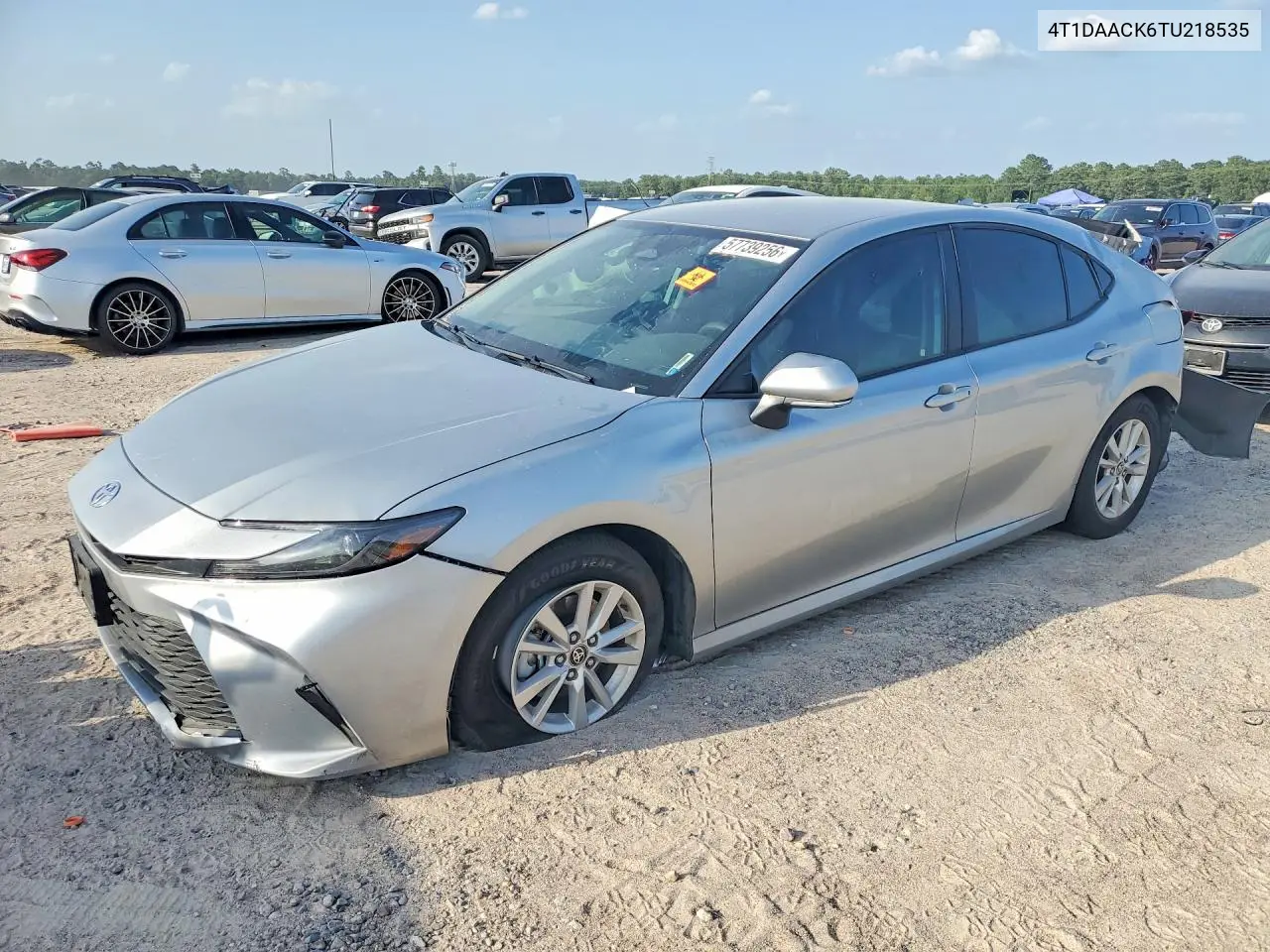 2026 Toyota Camry Le VIN: 4T1DAACK6TU218535 Lot: 57739256