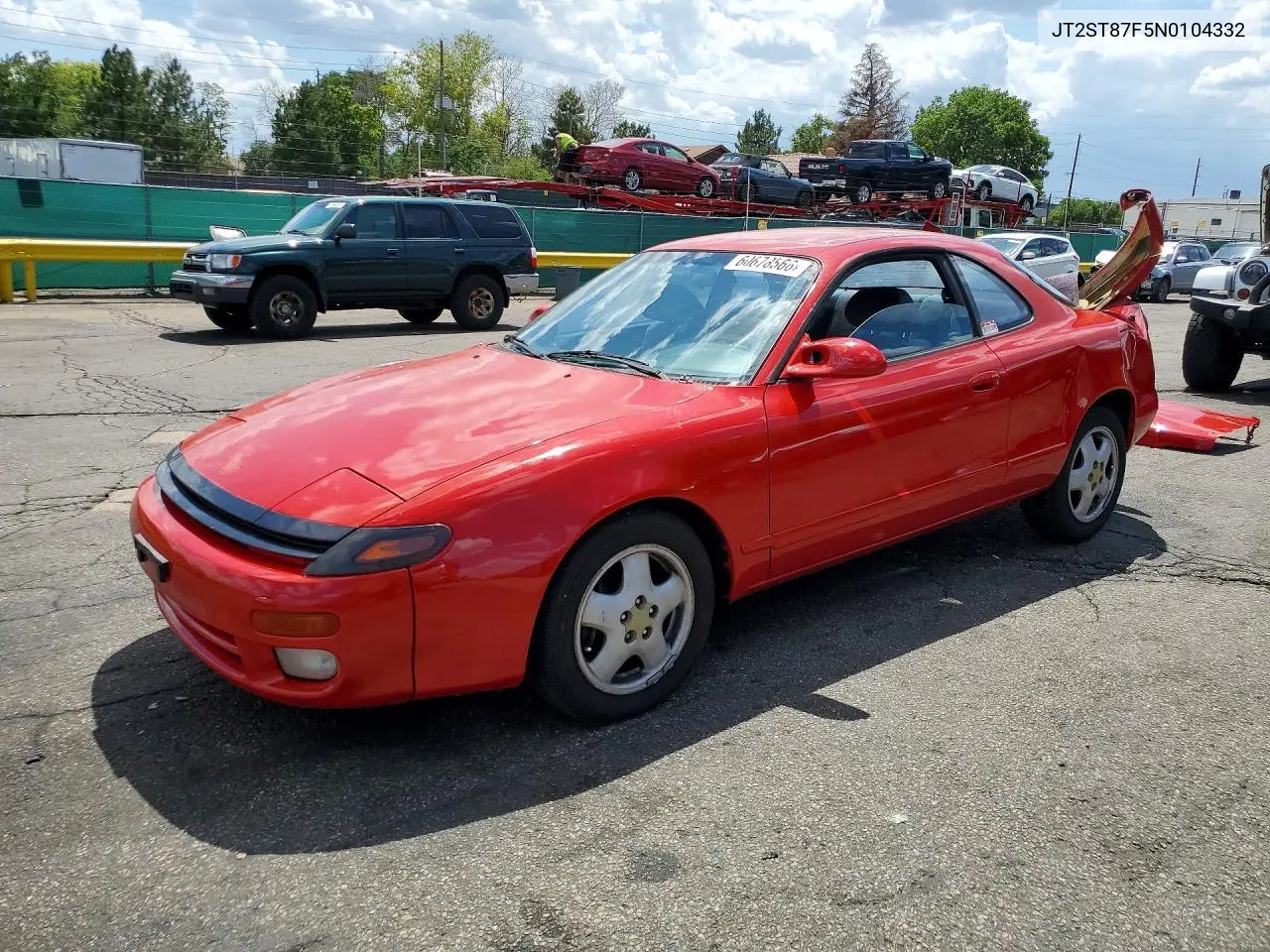1992 Toyota Celica Gt VIN: JT2ST87F5N0104332 Lot: 60678566