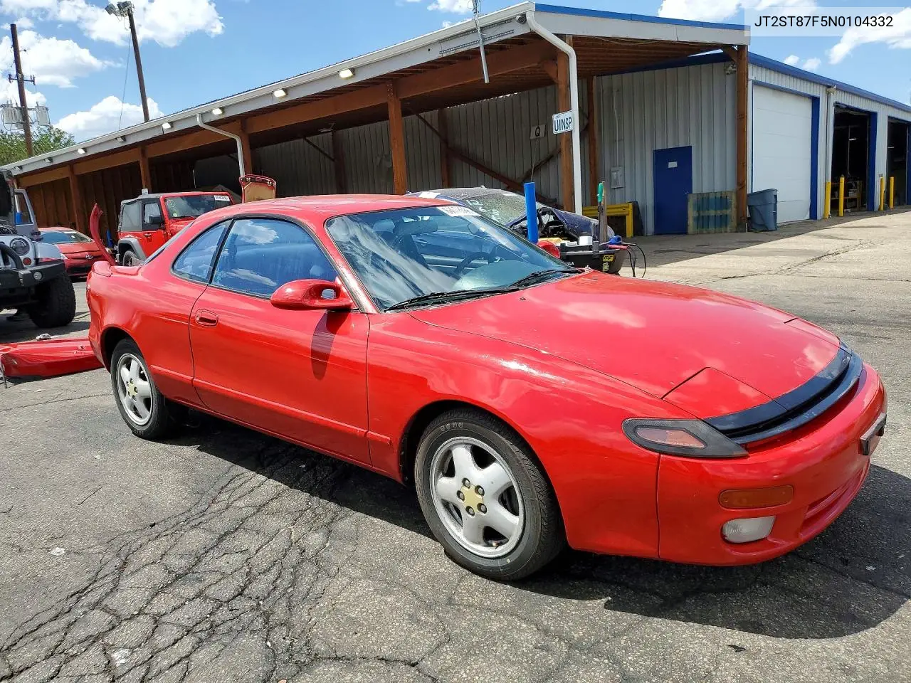 1992 Toyota Celica Gt VIN: JT2ST87F5N0104332 Lot: 60678566
