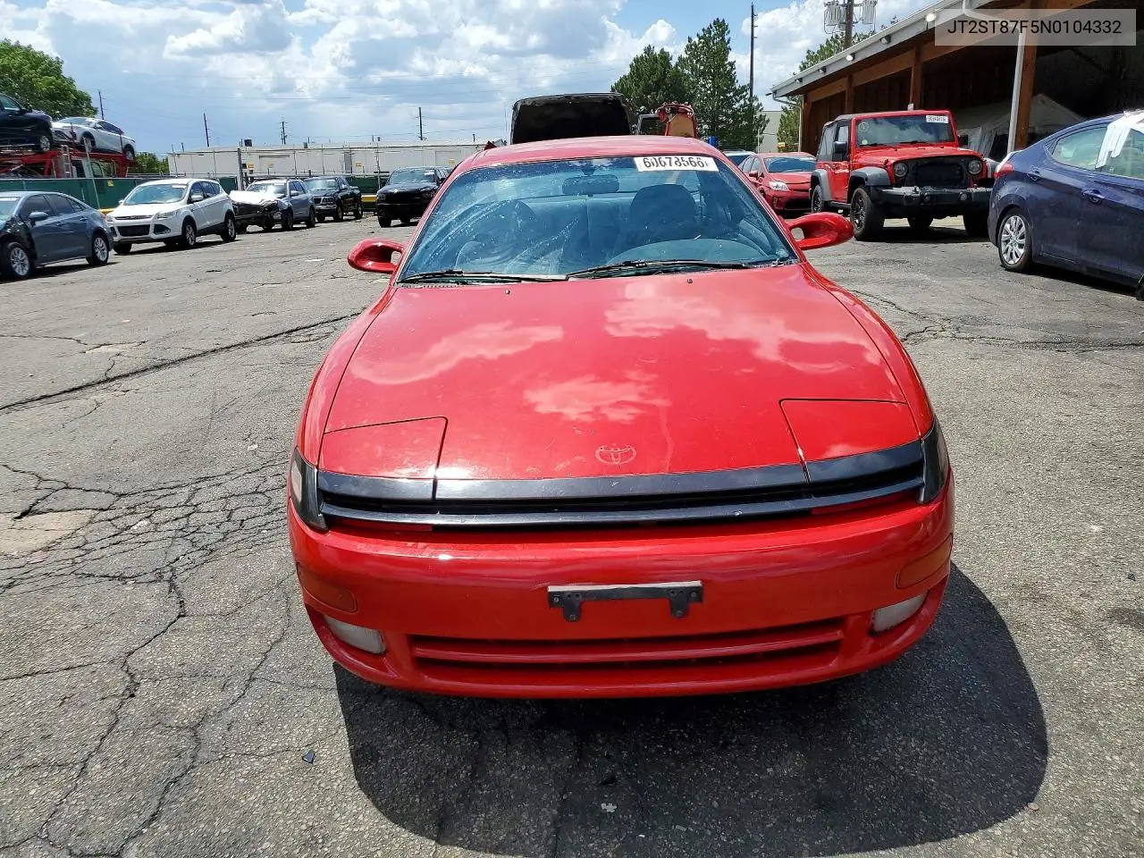 1992 Toyota Celica Gt VIN: JT2ST87F5N0104332 Lot: 60678566