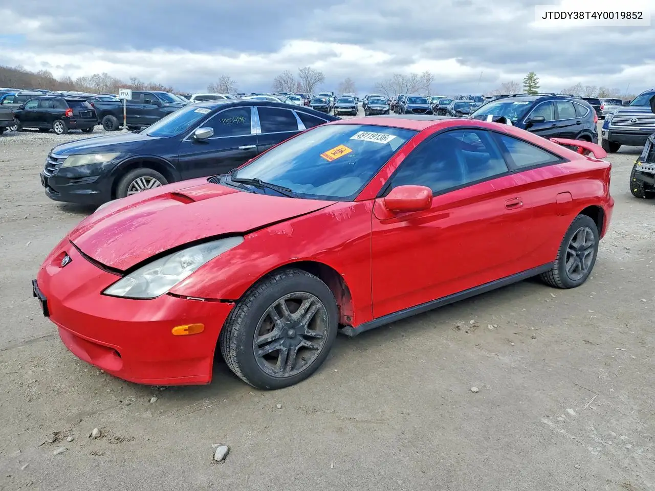 2000 Toyota Celica Gt-S VIN: JTDDY38T4Y0019852 Lot: 49119136