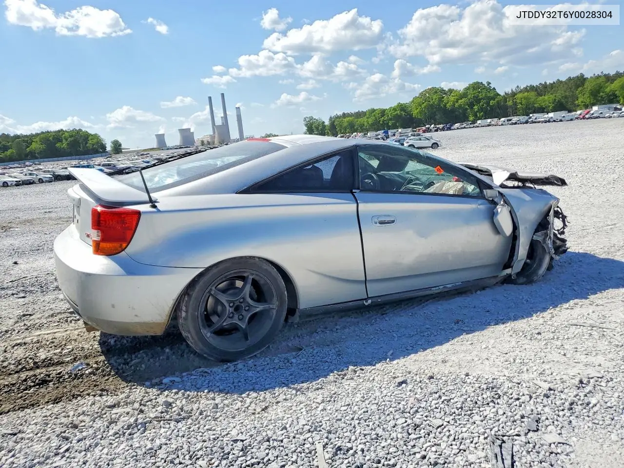 2000 Toyota Celica Gt-S VIN: JTDDY32T6Y0028304 Lot: 49837706