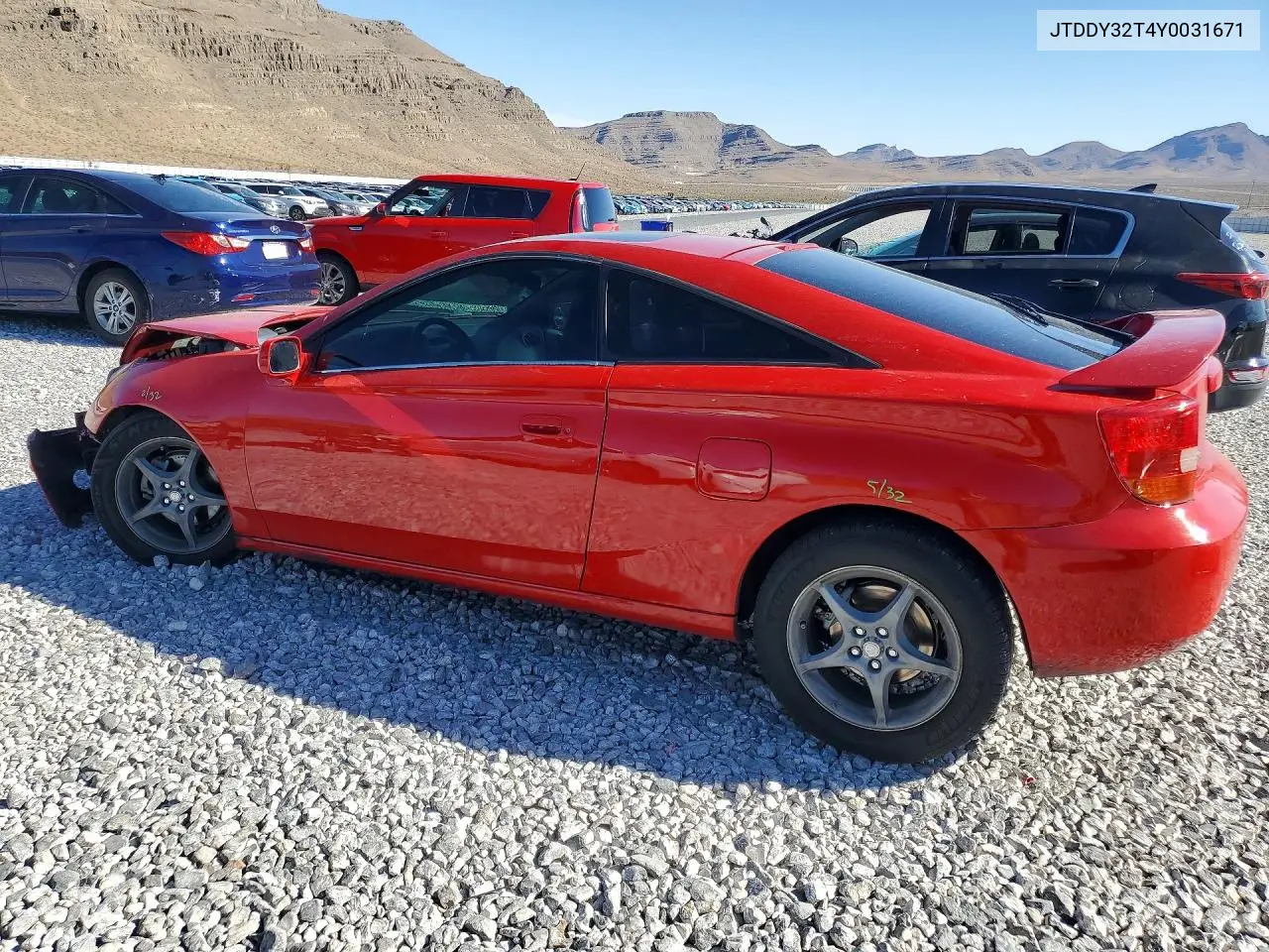 2000 Toyota Celica Gt-S VIN: JTDDY32T4Y0031671 Lot: 52759936