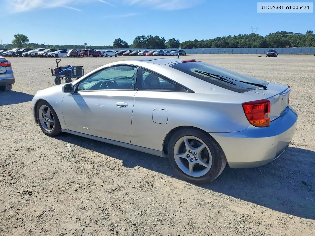 2000 Toyota Celica Gt-S VIN: JTDDY38T5Y0005474 Lot: 56155676