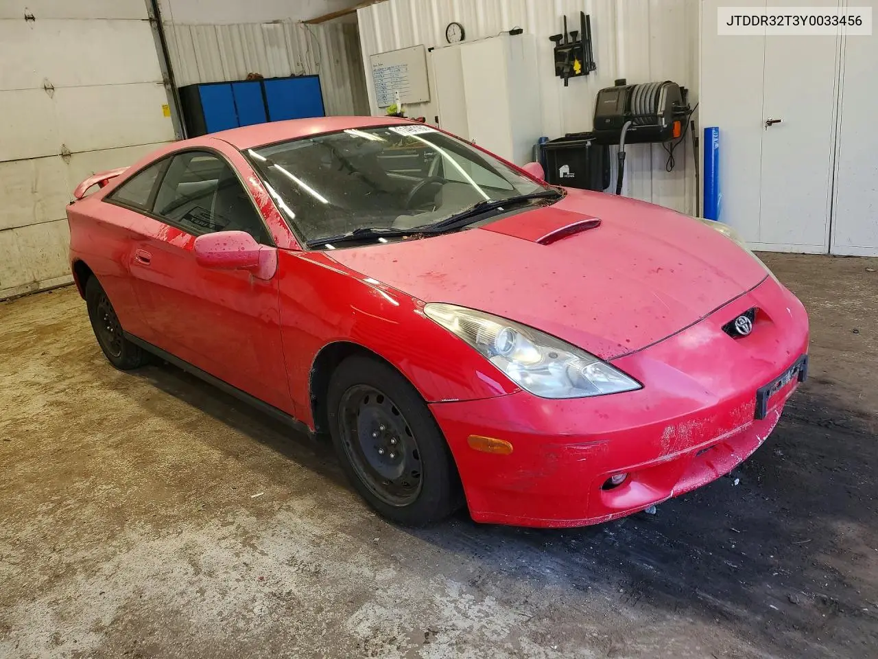 2000 Toyota Celica Gt VIN: JTDDR32T3Y0033456 Lot: 61491166
