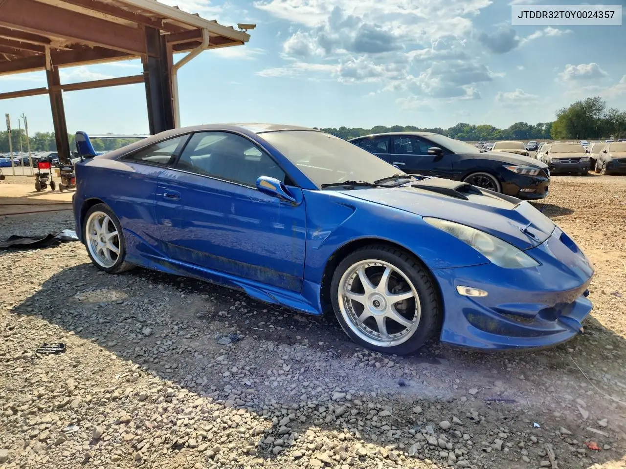 2002 Toyota Celica VIN: JTDDR32T0Y0024357 Lot: 45592026