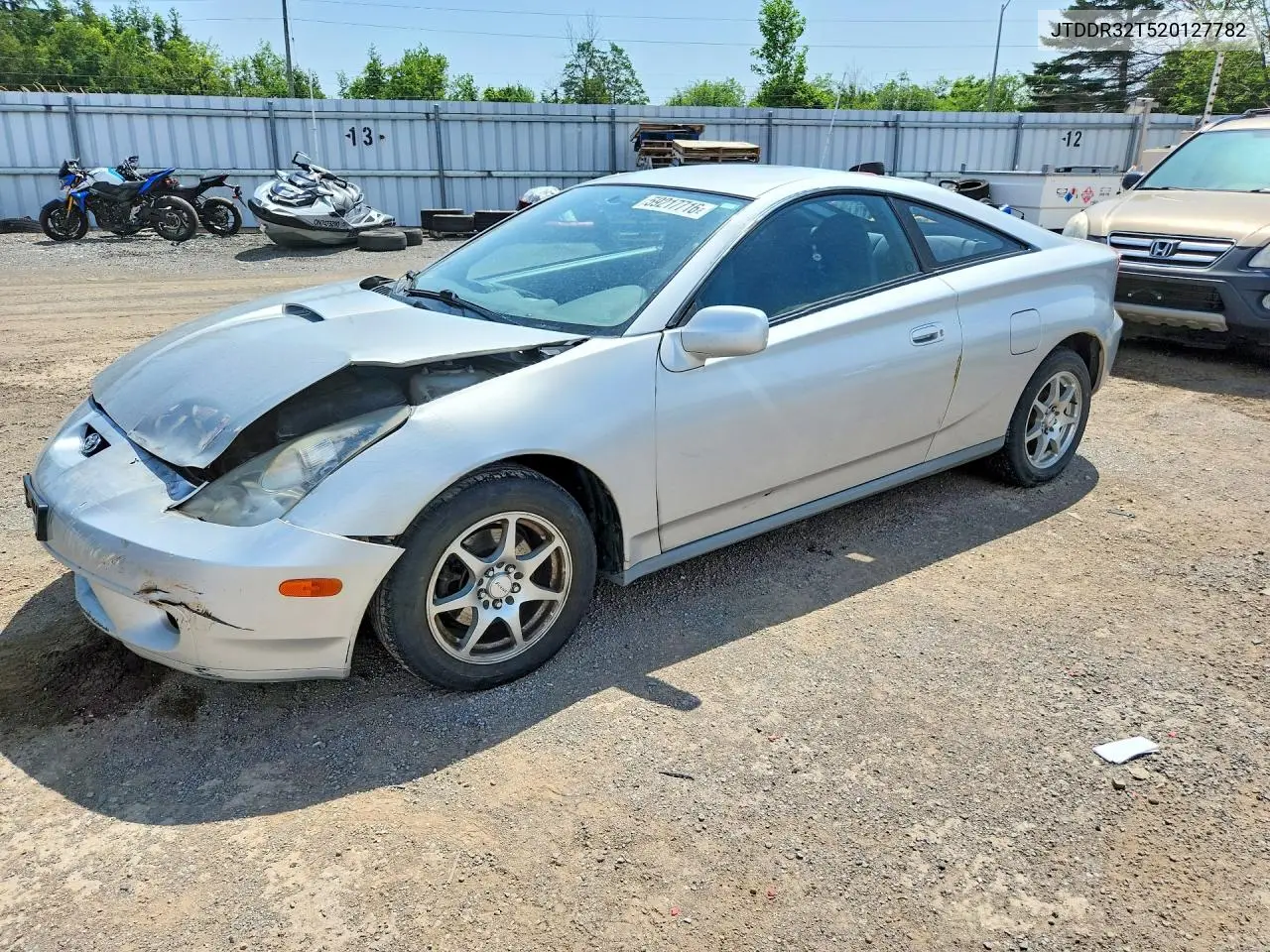 2002 Toyota Celica Gt VIN: JTDDR32T520127782 Lot: 59217716